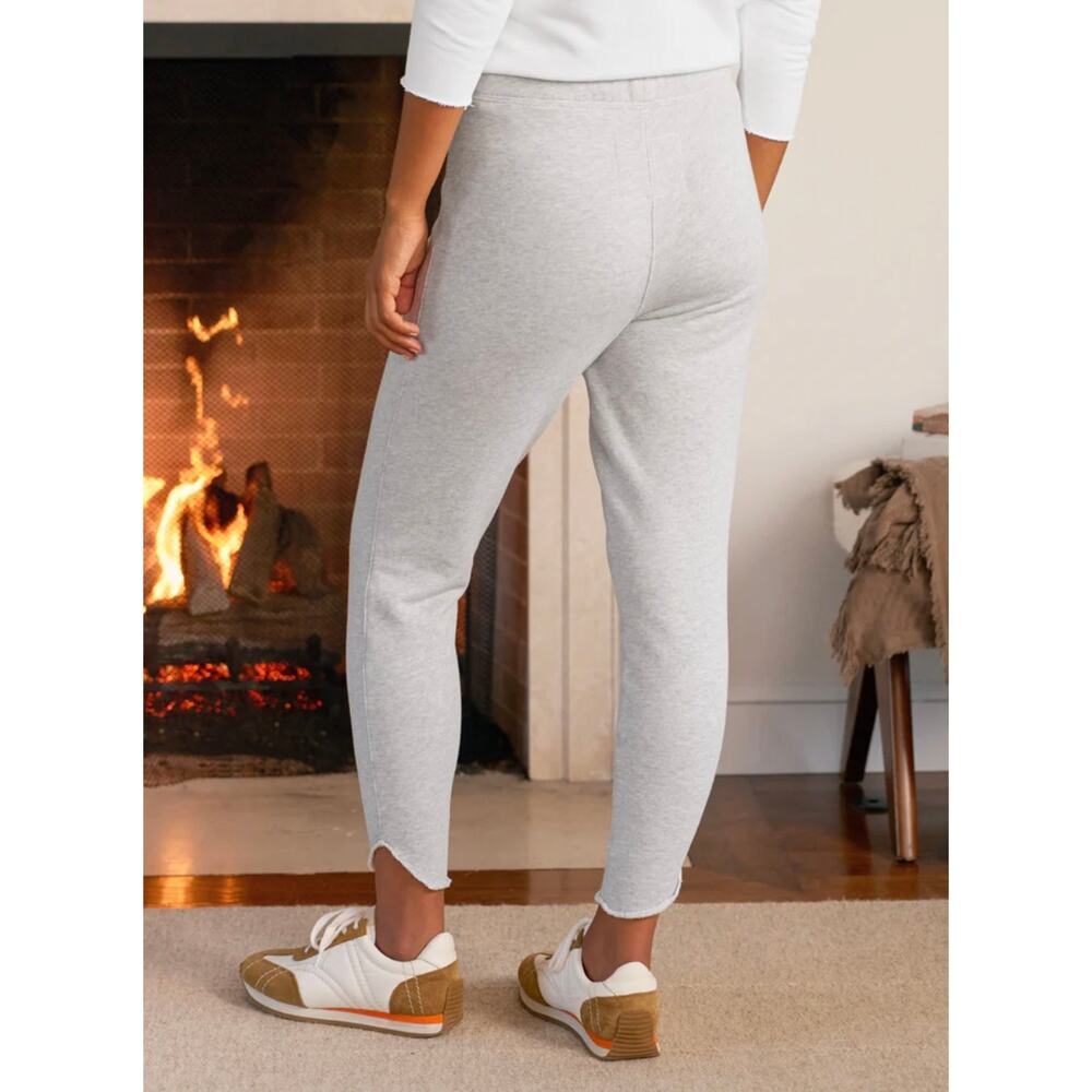 NWOT Frank & Eileen CHRISTINE Tulip Ankle Triple Fleece Sweatpant Gray Large - Picture 6 of 6